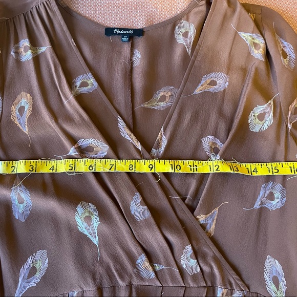 Madewell silk maxi dress in nightflower feather print - Picture 7 of 8